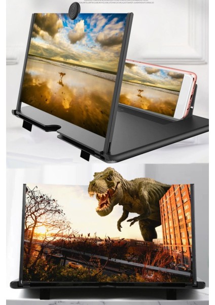 Katlanabilir Taşınabilir 3D Ekran Büyüteci ve Projeksiyon Stand