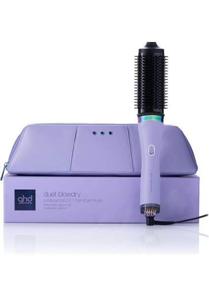 Duet Blowdry Saç Kurutma ve Şekillendirme Fırçası Isı Hasarsız Salon Fönü, 2’si 1 Arada