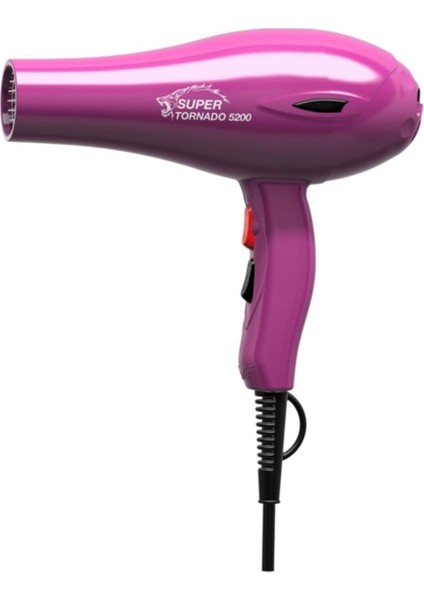 Lila Renkli Güçlü Fön Makinesi 2400W, Hızlı ve Şık Saç Kurutucu