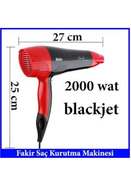 2000W Saç Kurutma Makinesi, Kırmızı Renk, 2 Yıl Garanti