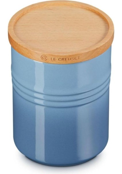 540 ml Orta Boy Saklama Kabı, Chambray, Ahşap Kapaklı fiyatları