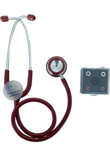 Bordo Çift Taraflı Yüksek Kaliteli Stetoskop, Güvenle Kullanabileceğiniz Sağlık Cihazı