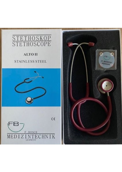 Bordo Çift Taraflı Yüksek Kaliteli Stetoskop, Güvenle Kullanabileceğiniz Sağlık Cihazı fiyatları