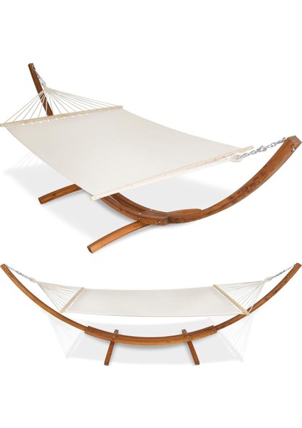 Xxl Dış Mekan Hamağı, 2 Kişilik, Yüksek Konforlu, 205 x 150 Cm, 200 kg Taşıma Kapasitesi