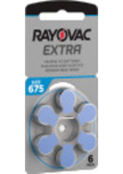 Yüksek Performanslı 675 Numara Işitme Pili, 6'lı Paket, Uzun Ömürlü ve Güçlü Ses modelleri