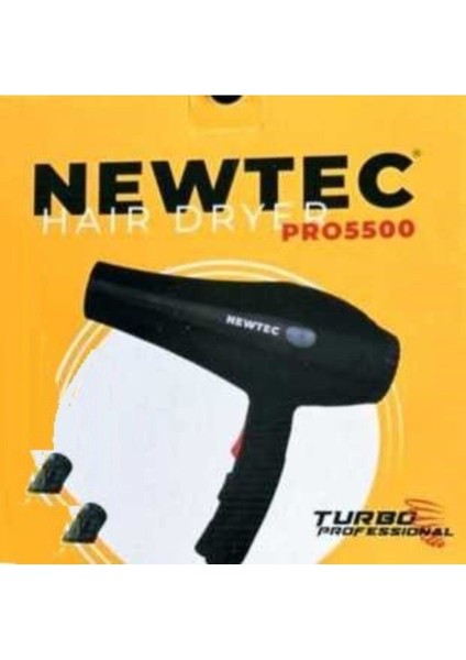 Profesyonel Turbo Fön Makinesi 2400W Siyah, Güçlü ve Şık Tasarım