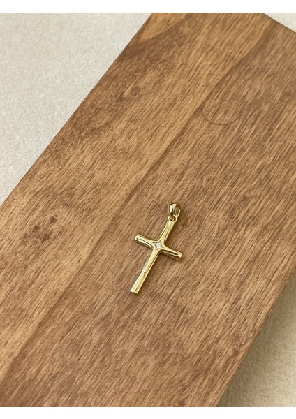 925 Ayar Gümüş Tek Zirkon Taşlı Özel Tasarım Haç Gümüş Kolye Ucu fiyatları