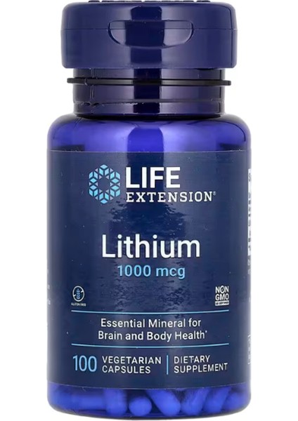Lıfe Nutrıtıon Lithium Orotate 1,000 mcg 100 Vege Capsul