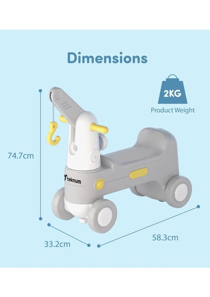 2 In 1 Gri Sallanır ve Sürmeli Ride On Araba modelleri