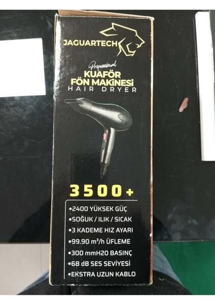 Profesyonel Kuaför Fön Makinesi, Güçlü ve Şık Tasarım, Siyah Renk fiyatları