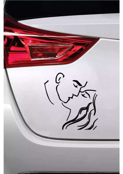 Çizgisel Çift - Araç, Oto, Laptop, Duvar Uyumlu Sticker 50*50 cm fiyatları