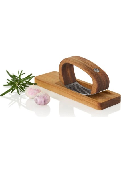 Knoblauchpresse Sarımsak Ezici, 7,5 Cm, Akazie & Paslanmaz Çelik fiyatları