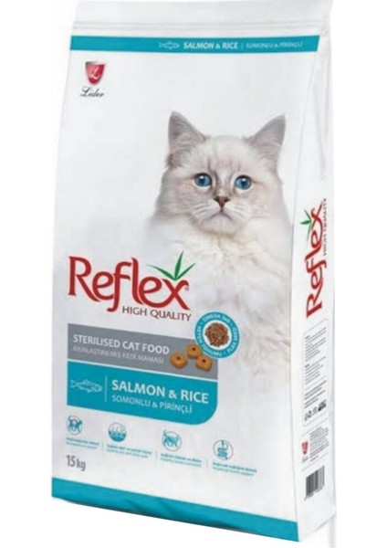 Sterilised Somonlu Pirinçli Kısırlaştırılmış Yetişkin Kedi Maması 15 kg