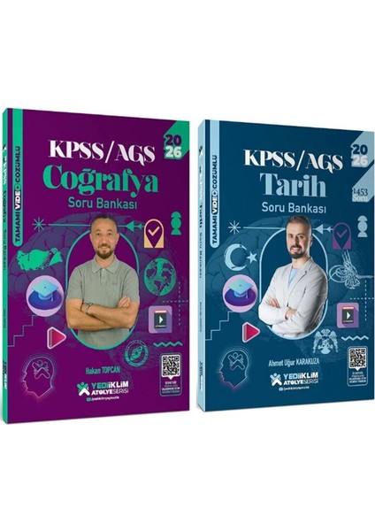 2026 Kpss Tarih ve Coğrafya Atölye Serisi Soru Bankası Seti 2 Kitap