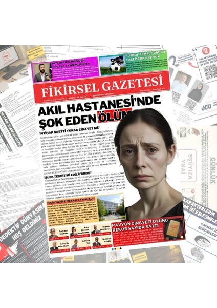 Dedektif Oyunu | Akıl Hastanesi Cinayeti | Cinayet Çözme Oyunu | Sema Işlek Davası | Dava Çözme Oyunu | Suç Çözümleme Oyunu fiyatları