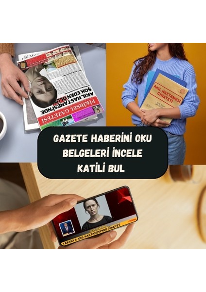 Dedektif Oyunu | Akıl Hastanesi Cinayeti | Cinayet Çözme Oyunu | Sema Işlek Davası | Dava Çözme Oyunu | Suç Çözümleme Oyunu indirimleri