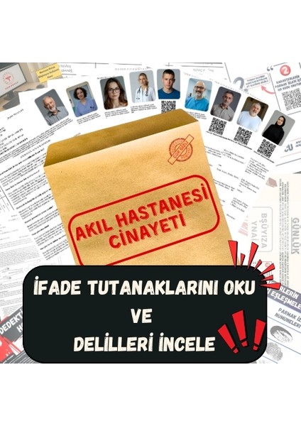 Dedektif Oyunu | Akıl Hastanesi Cinayeti | Cinayet Çözme Oyunu | Sema Işlek Davası | Dava Çözme Oyunu | Suç Çözümleme Oyunu