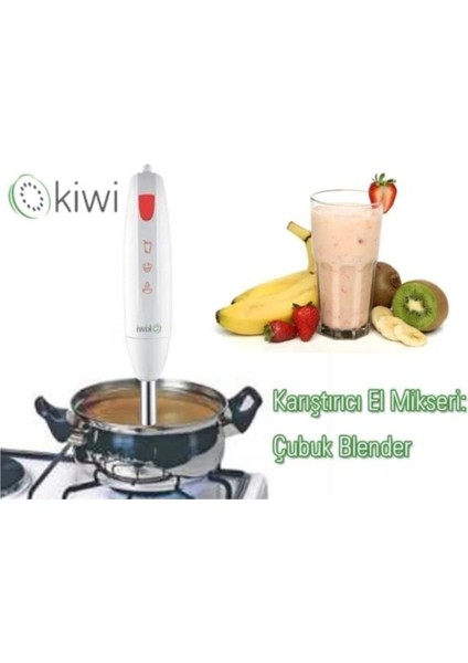 KHB-4415 Çubuk El Blender 300W, Kullanışlı ve Şık Beyaz Renkli Mutfak Cihazı indirimleri