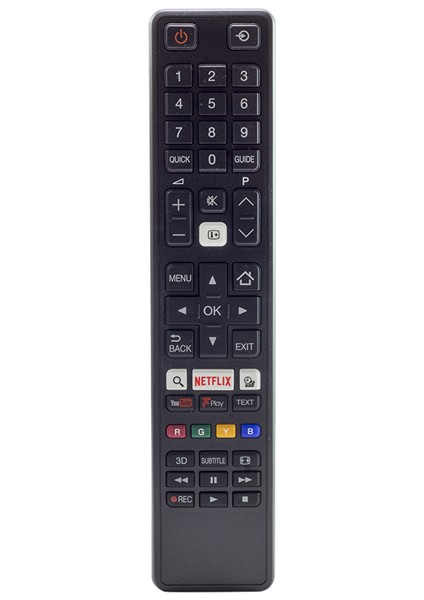 Toshıba Ct-8069 Netflıx*Youtube Tuşlu Siyah Lcd/Led Tv Kumanda (5232)