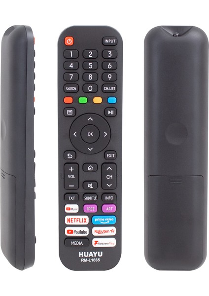Huayu Kl Rm-L1665 Hısense Netflıx-Prıme Vıdeo- Youtube Tuşlu Lcd-Led Tv Kumanda (5232)