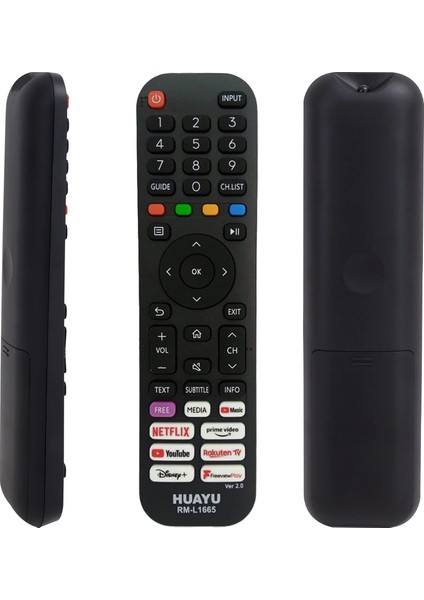 Huayu Kl Rm-L1665 Hısense Netflıx-Prıme Vıdeo- Youtube Tuşlu Lcd-Led Tv Kumanda (5232) fiyatları