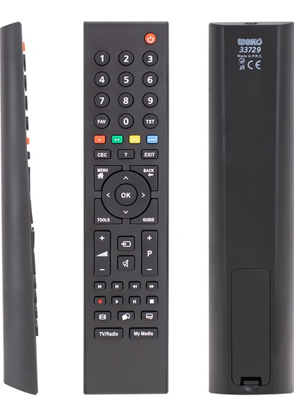 Arçelik-Beko My Media Tuşlu Lcd Tv Kumandası (Rc3214803-Tp6187r-P1-M7485600127x) Yazısız (5232)