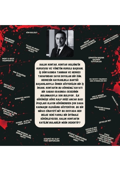 Dedektif Oyunu | Holding Cinayeti | Cinayet Çözme Oyunu | Haluk Kontar Davası | Suç Çözümleme Oyunu | Dava Çözme Oyunu | Dedektiflik Oyunu fiyatları