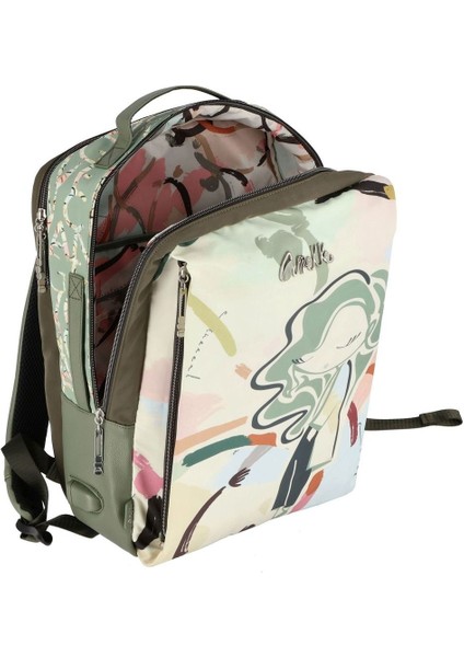 Viaje Kadın Daypack Sırt Çantası 43 cm USB Girişli ve Laptop Bölmeli Renkli Tasarım fiyatları