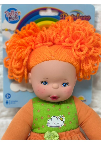 Gökkuşağı Bebekleri Lahana Saçlı Dolgu Bebek 35 cm