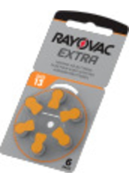 13 Numara Işitme Cihaz Pili, 6'lı Paket, Uzun Süreli Güç Kaynağı