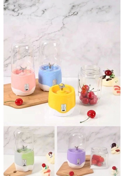 Kişisel Blender, 304 Çelik Bıçak, Tritan Kapak, Ergonomik ve Sızdırmaz Tasarım