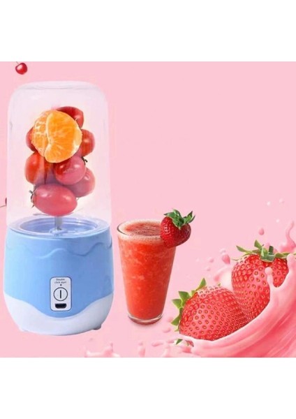Kişisel Blender, 304 Çelik Bıçak, Tritan Kapak, Ergonomik ve Sızdırmaz Tasarım