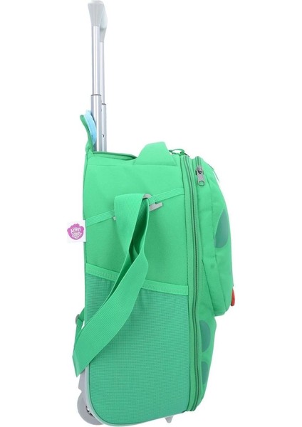 2 Tekerlekli Çocuk Valizi,yeşil, 40 Cm, Hafif ve Fonksiyonel El Bagajı fırsatları