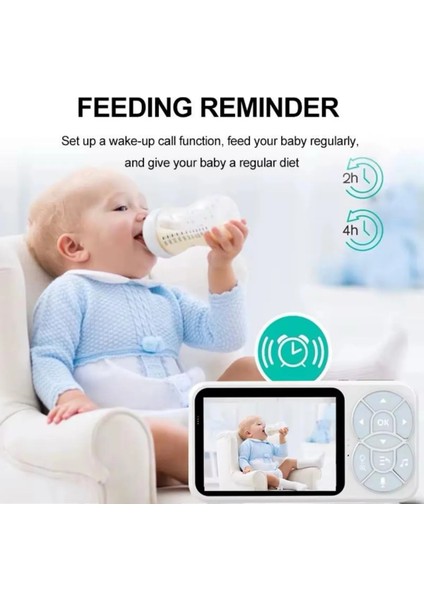 Hd Gece Görüşlü Bebek Kamerası – Monitörlü, 2 Yönlü Ses, Rgb Işıklı, Kumandalı Ekranlı Sistem fiyatları