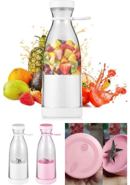 Mini Taşınabilir El Blenderı, Renkli, USB Şarjlı, Pratik Mutfak Robotu