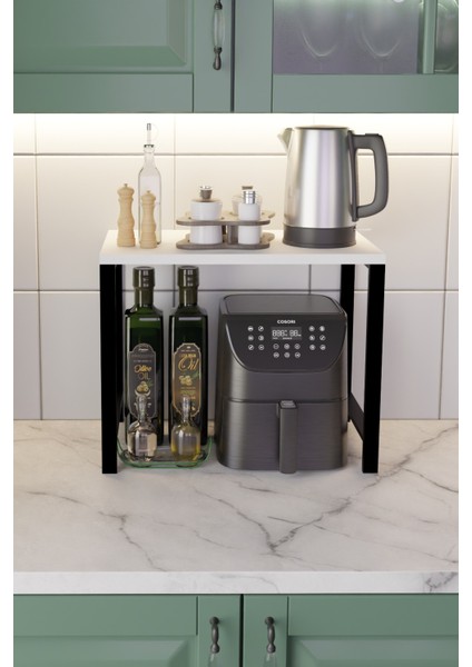 Airfryer Rafı,mutfak Organizeri, Mikrodalga Dolabı , Tezgah Üstü Fırın Çay ,kahve ,baharatlık Standı