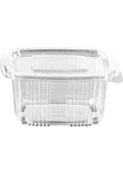 Turuncu Tek Kullanımlık Sızdırmaz Plastik Kap, 500 Ml, 100 Adet