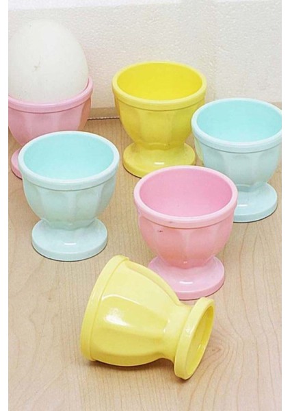 Çok Renkli Ayaklı Yumurtalık Seti, 6 Parça, Pratik ve Şık Tasarım fiyatları