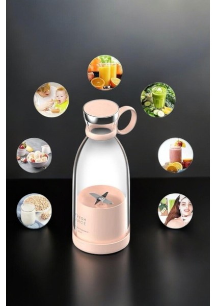 Taşınabilir Çok Renkli Elektrikli Meyve Blender Şarjlı El Blenderi indirimleri