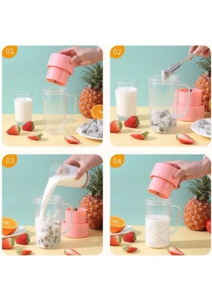 Taşınabilir Elektrikli Blender, Meyve Sıkacağı, Çelik, Usb, Smoothie, Milkshake, Detoks fiyatları