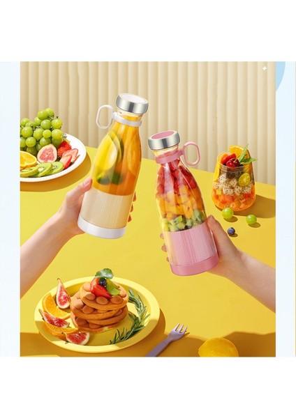 Renkli Taşınabilir Mini Blender 350ML Meyve Sıkacağı Kup