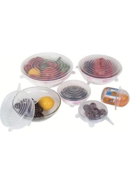 6'lı Silikon Vakum Kapak Seti, Tazelik Koruyan Pratik ve Kullanışlı Ürün fiyatları