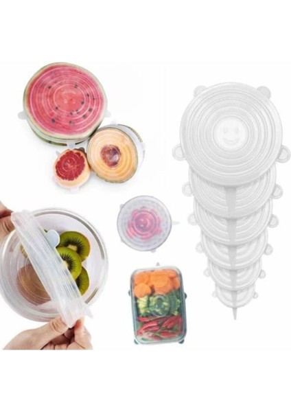 6'lı Silikon Vakum Kapak Seti, Tazelik Koruyan Pratik ve Kullanışlı Ürün modelleri
