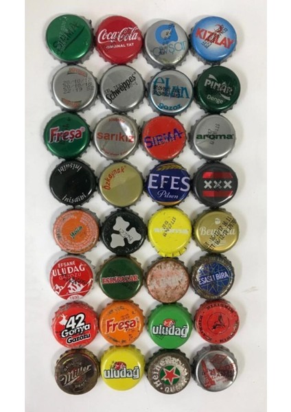 Turuncu Gazoz Kapağı 100 Adet, Pratik ve Güzel Kapak Seti fiyatları