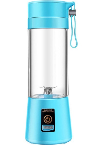 Mavi Mini Taşınabilir Şarjlı Kişisel Blender 380ML fiyatları