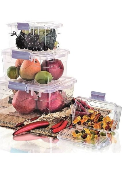 1500 ml Gri Kilitli Kiler Saklama Kabı, Bpa Içermeyen, Bulaşık Makinesinde Yıkanabilir modelleri