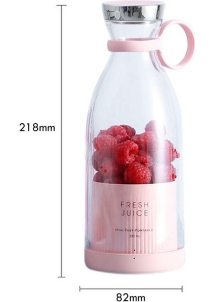 Taşınabilir Kablosuz Kişisel Smoothie El Blender, Beyaz, Hafif ve Pratik Kullanım