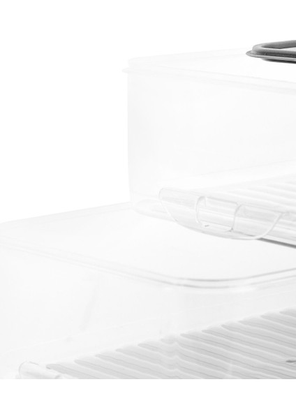 Şeffaf 3'lü Saklama Kabı, 1,6 Lt, Kolay Kullanımlı ve Pratik Saklama Çözümü modelleri