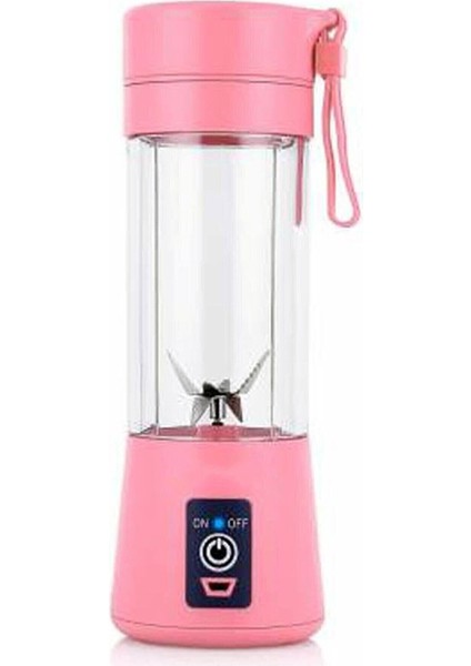 Taşınabilir Şarjlı El Blenderi, Shaker ve Smoothie Hazırlama Aleti, 6 Bıçaklı, Pembe modelleri
