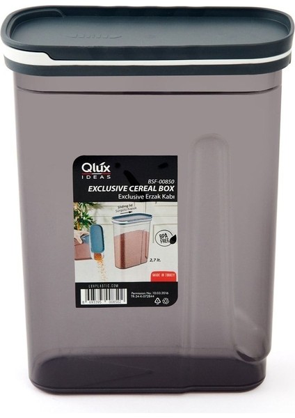 Gri 2,7 Litre Kapaklı Saklama Kabı, Dayanıklı ve Şık Mutfak Gereci fiyatları